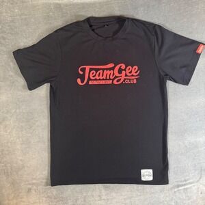 TeamGee Club Black Short Sleeve T Shirt Men's Size L Graphic Tee